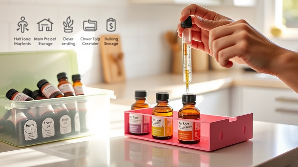 store oils properly safely