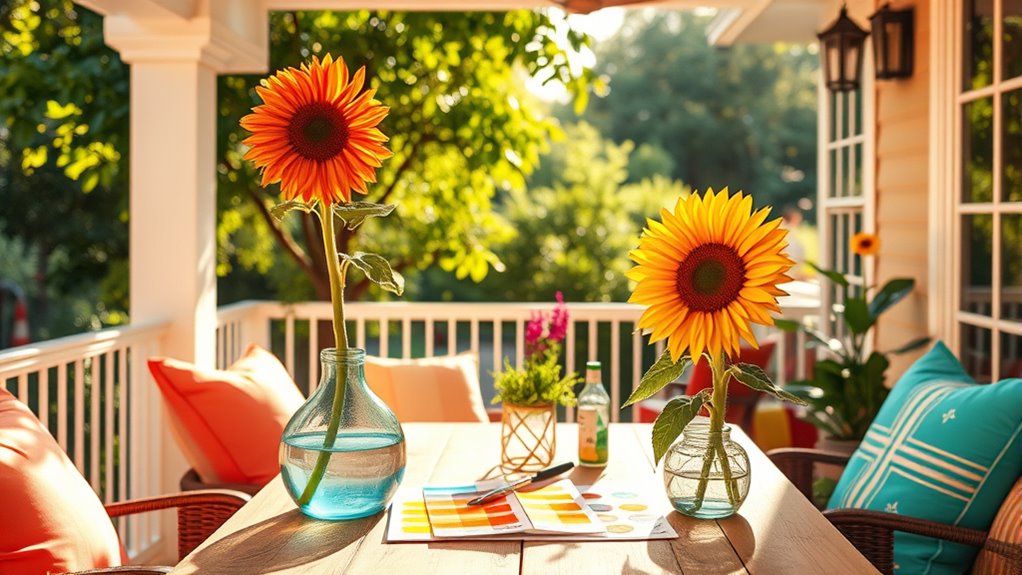 summer colors energize spaces