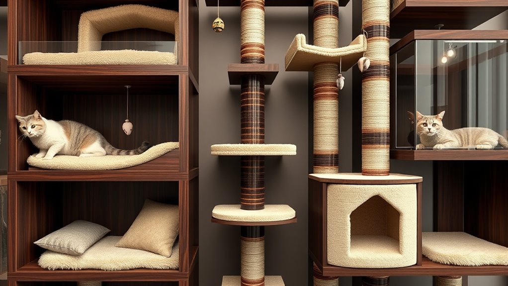cat tree size and features