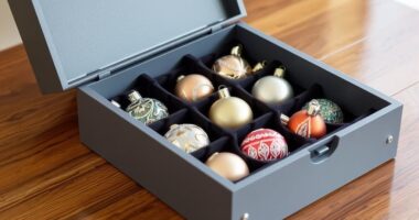 durable holiday ornament storage