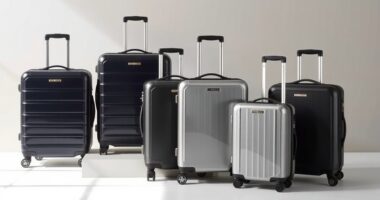 luxury durable travel luggage