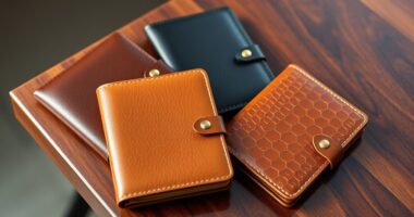 luxury leather passport sets