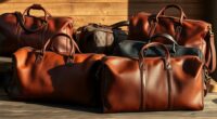 luxury leather travel bags