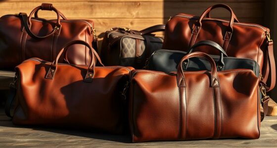 luxury leather travel bags
