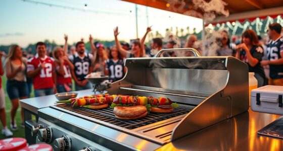 luxury tailgate grilling equipment