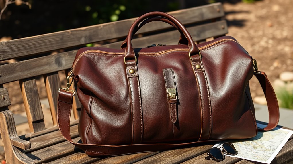 premium leather travel essentials