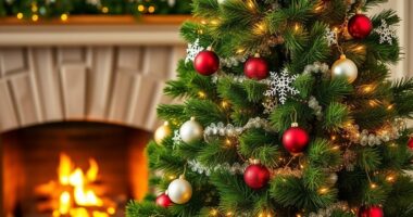 realistic pre lit christmas trees