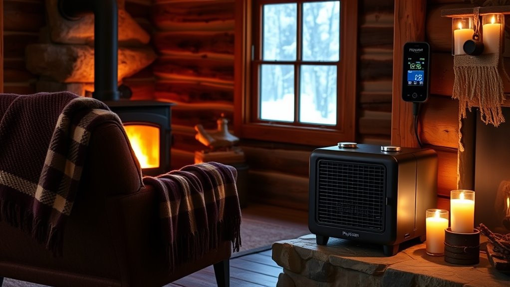 backup cabin heating considerations