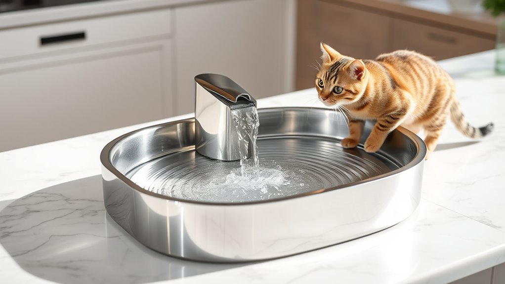 cat water fountain selection