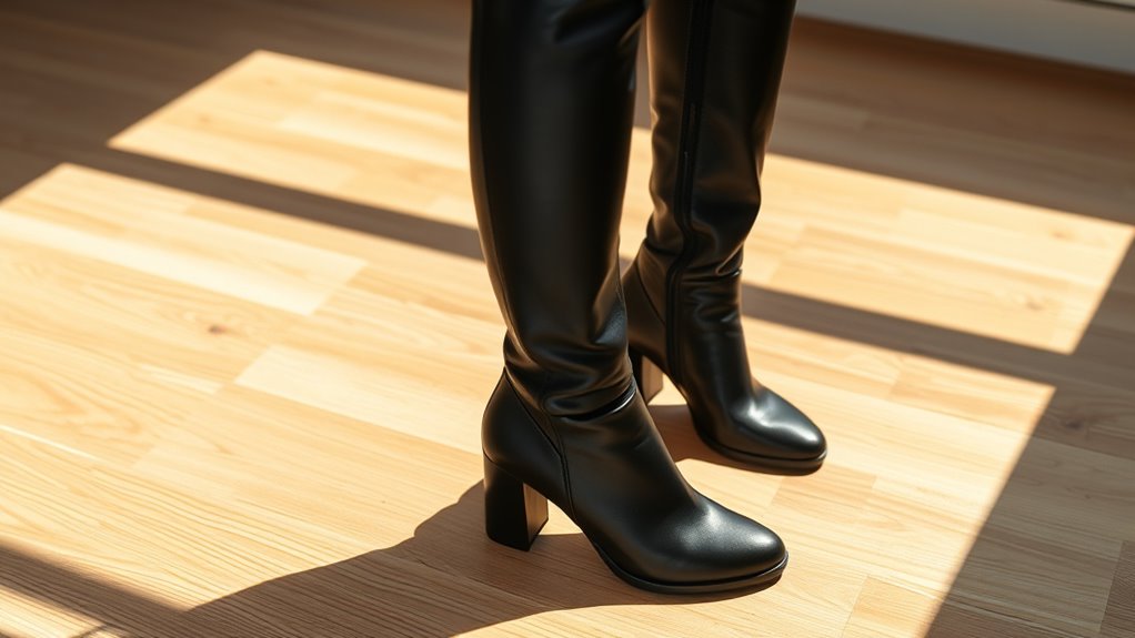comfortable stylish calf boots