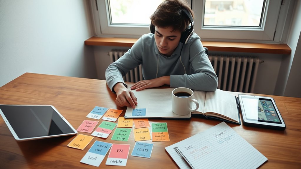 consistent immersion and vocabulary practice