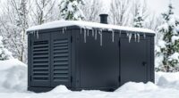 generator enclosures for snow