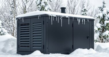 generator enclosures for snow