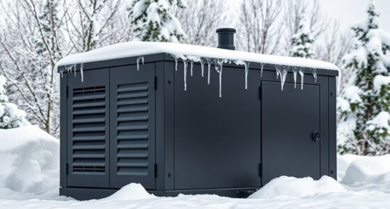 generator enclosures for snow