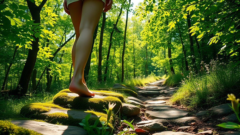 mindful walking enhances well being