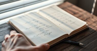 practicing mindful journaling