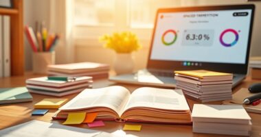 review material with intervals