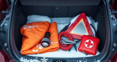 snow travel emergency kits