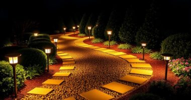 solar motion sensor landscape lights