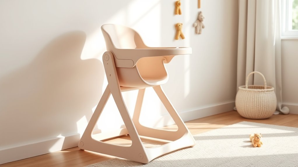 space saving foldable high chairs
