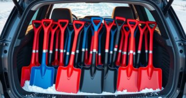 top compact car snow shovels