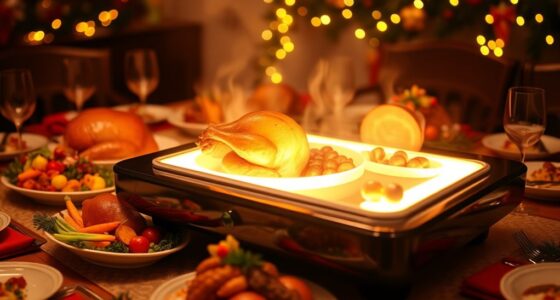 top electric warming trays