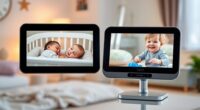 top split screen baby monitors