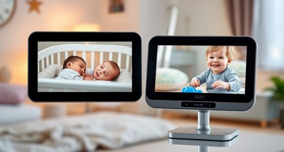 top split screen baby monitors