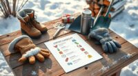 winter safety checklist printable