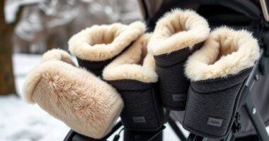winter stroller hand muffs