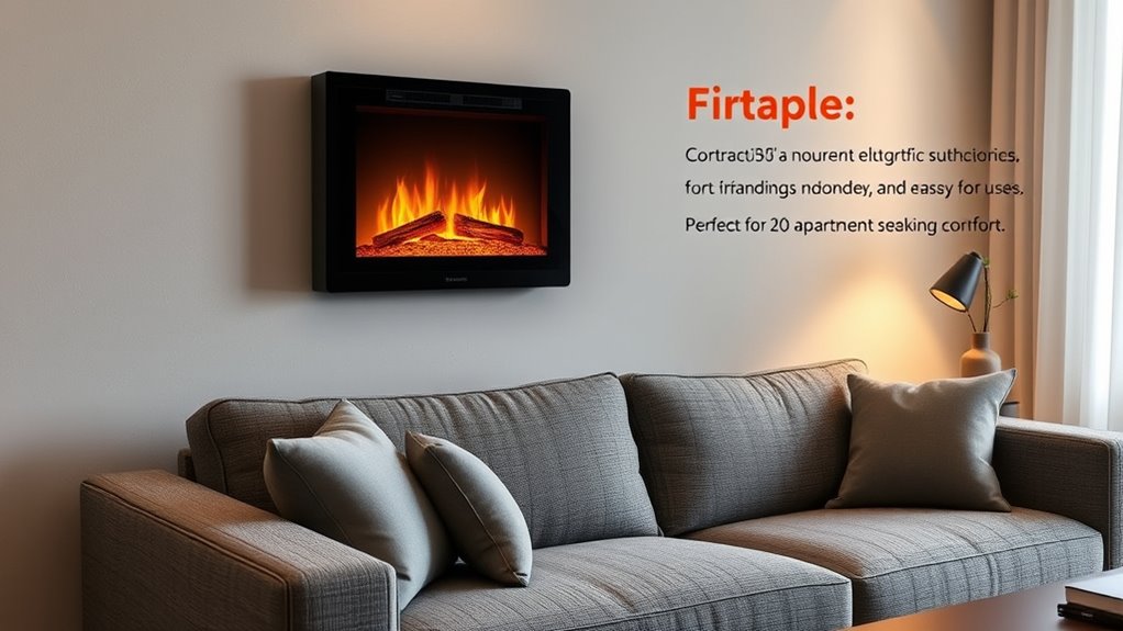 apartment friendly electric fireplace considerations