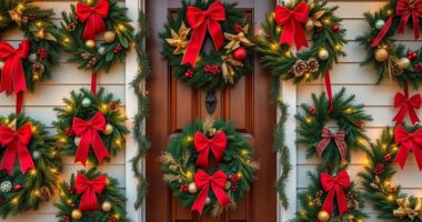 festive front door decorations