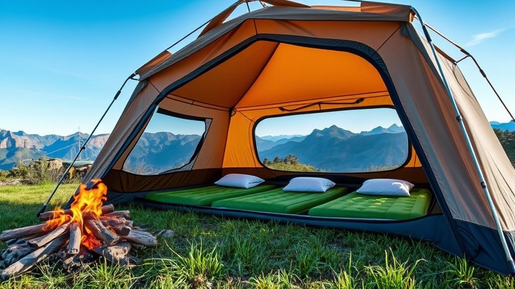 four person camping tent factors