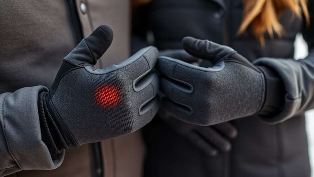 key heating glove features