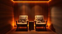 luxury two person sauna