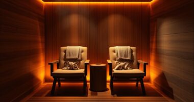 luxury two person sauna