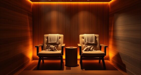 luxury two person sauna