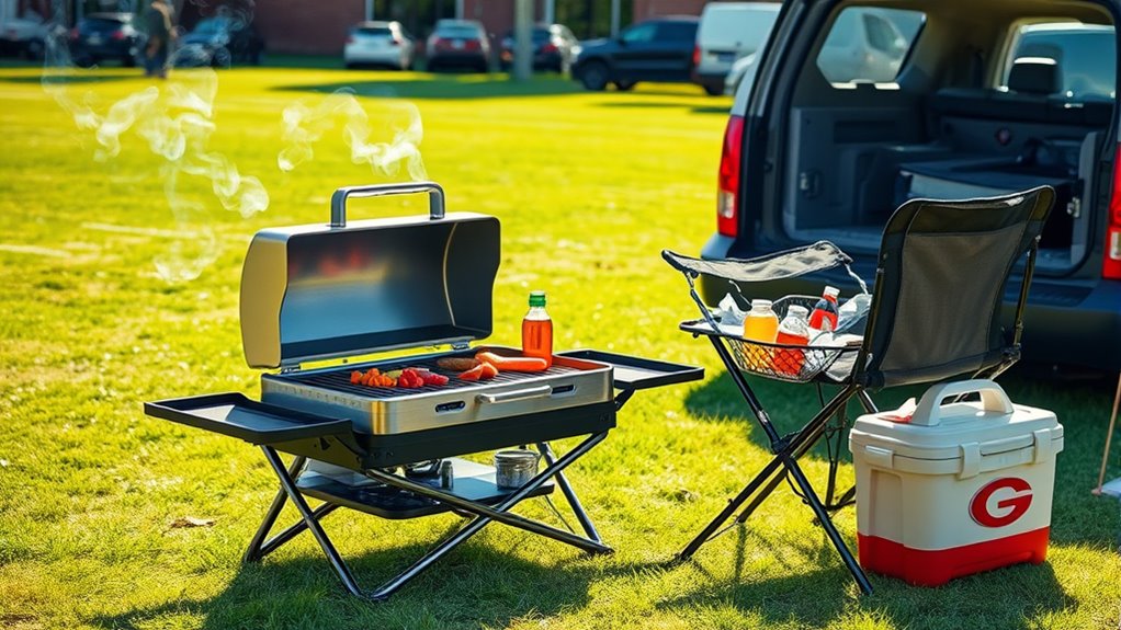 portable durable efficient grill