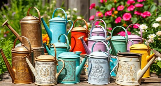 stylish garden watering cans