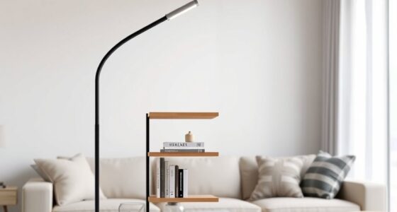 stylish shelving floor lamps