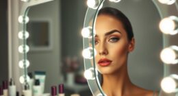 top lighted makeup mirrors