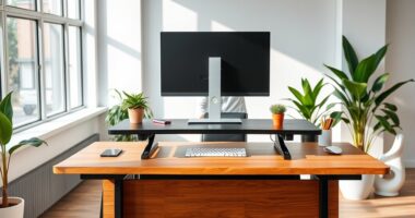 top standing desk converters