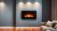 top wall mounted electric fireplaces