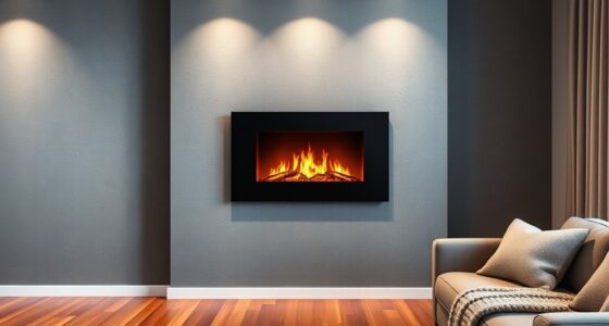 top wall mounted electric fireplaces