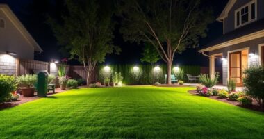 top yard security lighting