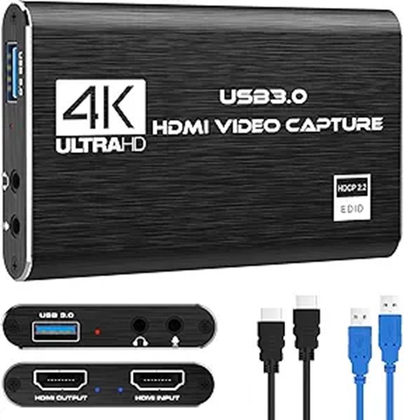 4K HDMI Capture Card for Switch PS5 PC Streaming