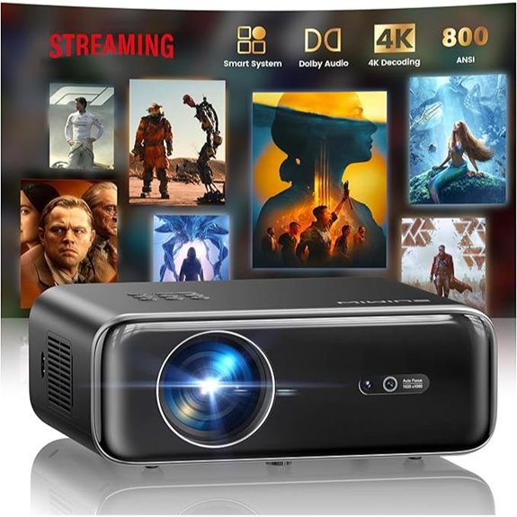 P62 Pro 4K Smart Outdoor Projector with WiFi