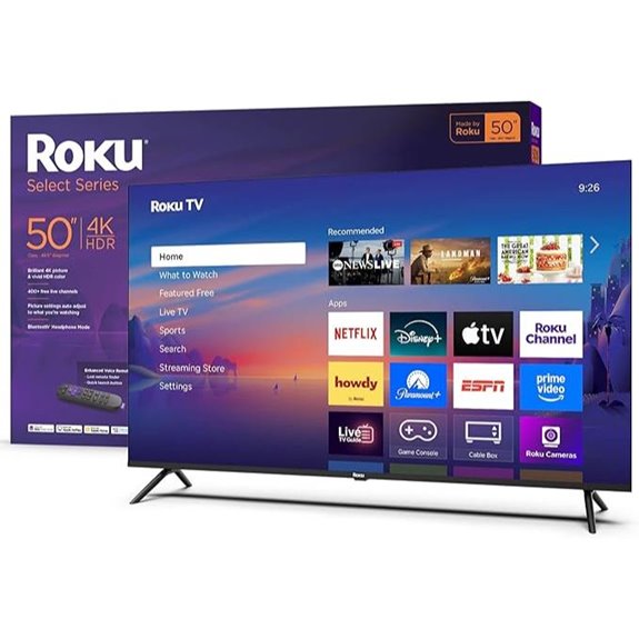 Roku 50-Inch 4K HDR Smart TV with Remote