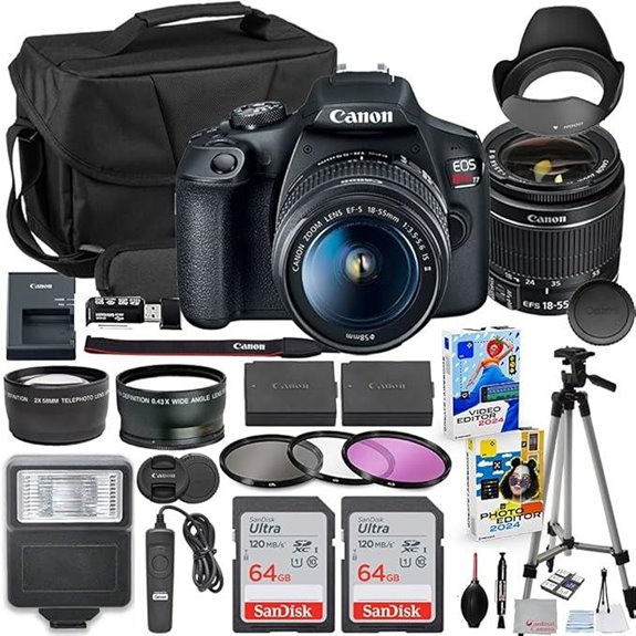 Canon EOS Rebel T7 DSLR Camera Kit with Accessories