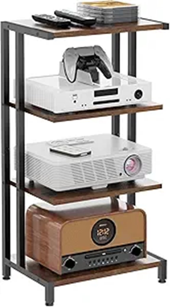 X-cosrack 4-Tier Corner Media Stand for Electronics